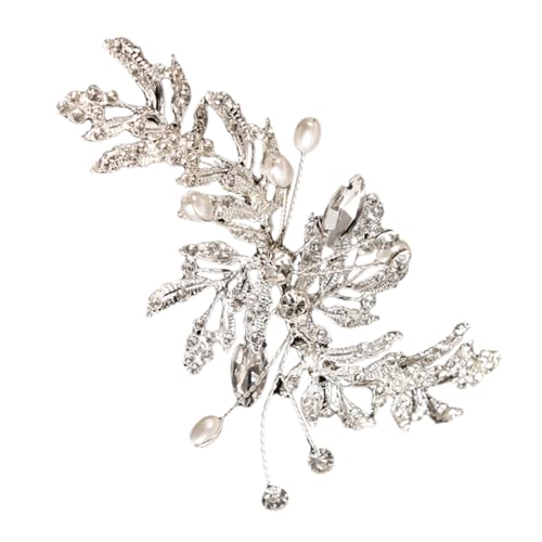 IMIKEYA Rhinestone Brosche Anstecknadel Silber für Hochzeiten und Festliche Anlässe Kleidung Schmuckstück für Frauen Vielseitig Einsetzbar für Outfits Schals und Hüte von IMIKEYA