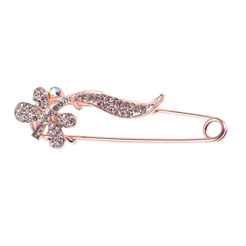 IMIKEYA Rhinestone Brosche mit Perle Kreative Blüten Anstecknadel Langlebiger Legierung Modisches Accessoire für Frauen Vielseitig für Party Muttertag und Festliche Outfits von IMIKEYA
