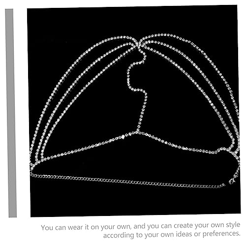 IMIKEYA Rhinestone Haarschmuck Braut Mehrlagige Ketten Stirnband Eleganter Kopfschmuck für Hochzeit Party Cosplay Damen Accessoires von IMIKEYA