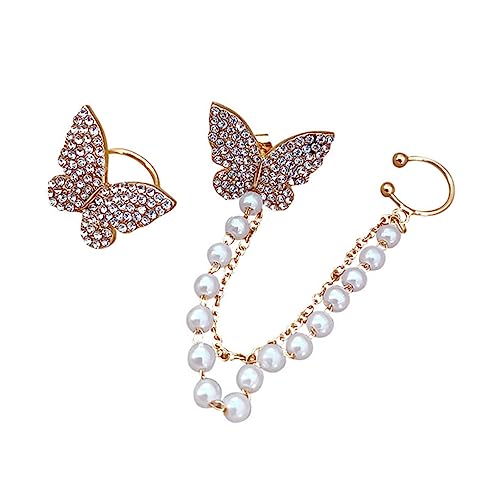 IMIKEYA Rhinestone Ohrhaken Ohrringe Damen Schmuck Hautfreundlich Langlebig Modisch Auffällig Für Alltag Party von IMIKEYA