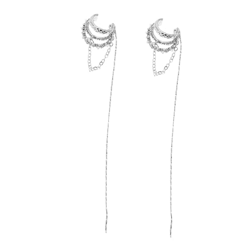 IMIKEYA Rhinestone Ohrklemme Damen Ohrschmuck Lange Quasten Ohrclip Modisch Funkelnd für Frauen Mädchen IMIKEYA Rhinestone Ohrklemme Damen Ohrschmuck Lange Quasten Ohrclip Modisch Funkelnd für Frauen Mädchen von IMIKEYA