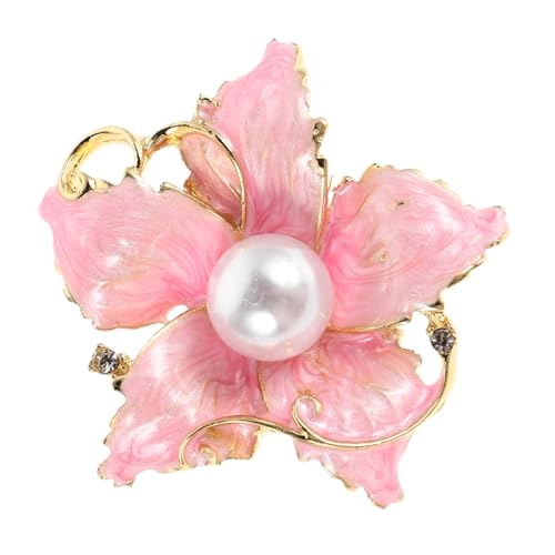 IMIKEYA Rhinestone Perlenbrosche Damen Eleganter Anstecker für Sommer Shawl Vielseitiger Mode Schmuck für Mäntel Hochzeiten Partys Proms von IMIKEYA