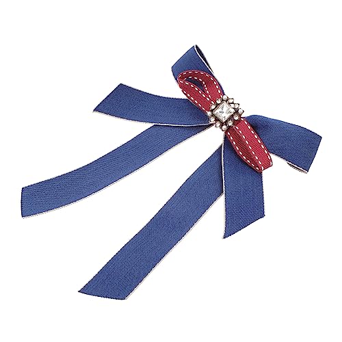 IMIKEYA Rhinestone Schleifenbrosche Pre Tied Fliege Polyesterband Damen Halskrawatte Elegant für Bankangestellte Flugbegleiterinnen Hochzeiten und Festliche Anlässe von IMIKEYA