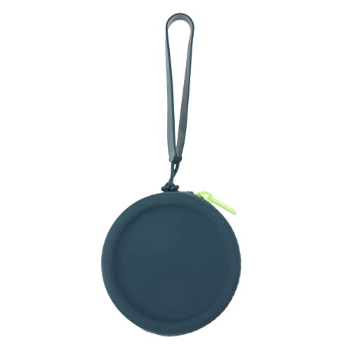 IMIKEYA Runder Silikon Münzbeutel für Kleingeld und Schlüssel Tragbare Aufbewahrungstasche für Kopfhörer für Schule Shopping und Alltag Dunkelblau von IMIKEYA