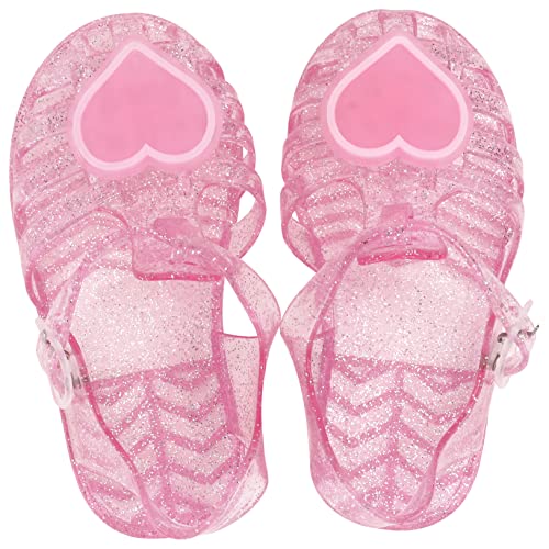 IMIKEYA Sandalen mit Gummisohle Leichte Waschbare Cartoon Sommerschuhe für Junge Mädchen Rutschfest Rot Atmungsaktiv für Freizeit und Alltag von IMIKEYA