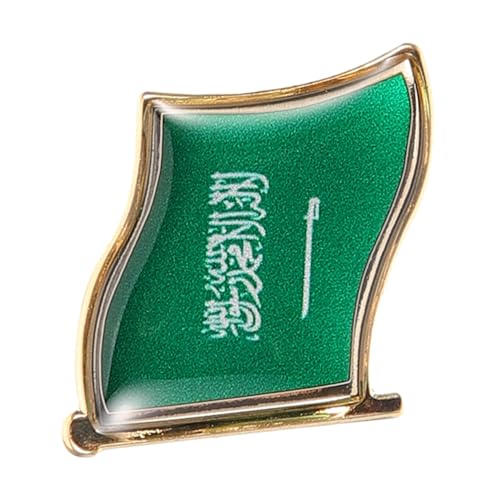 IMIKEYA Saudi Arabien Flagge Brosche für Herren Metall Anstecknadel für Anzug Hemd und Hüte Langlebig und für Freunde von IMIKEYA