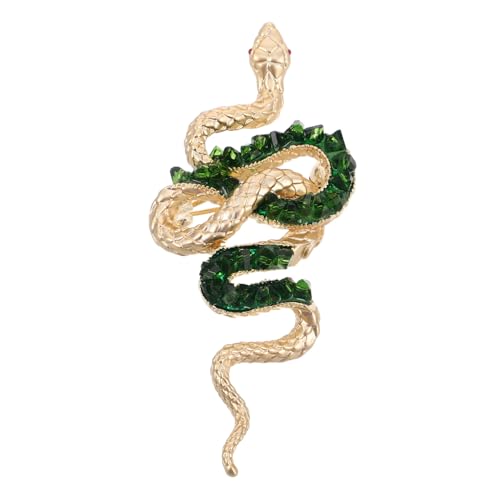 IMIKEYA Schlangenbrosche Funkelnden Strasssteinen Anstecknadel für Damen und Herren Langlebig und Vielseitig Kombinierbar Schmuck für Pullover und Kleidung von IMIKEYA
