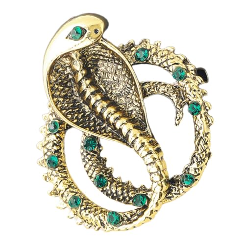 IMIKEYA Schlangenform Brosche mit Strasssteinen für Damen Anstecknadel für Kleidung Schals und Hüte für Partys und Besondere Anlässe von IMIKEYA