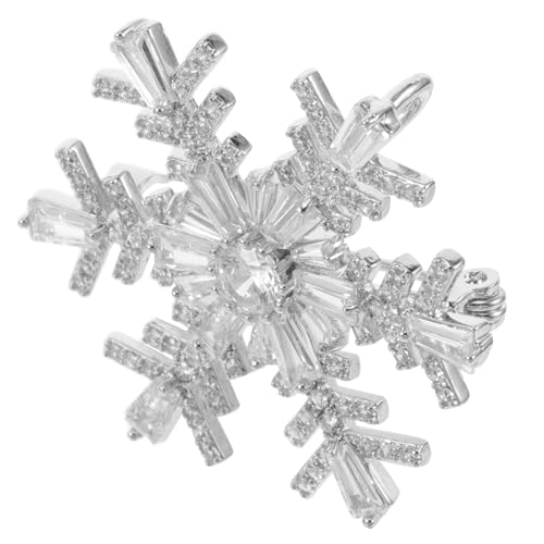 IMIKEYA Schneeflocken-brosche aus Funkelnden Strasssteinen Leichte Anstecknadel für Hemd Jacke und Hut Unisex Mode-accessoire für Weihnachten Hochzeit und Festliche Anlässe von IMIKEYA