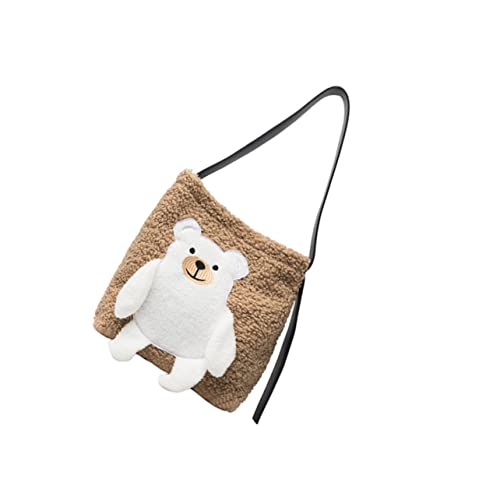 IMIKEYA Schultertasche Damen Kuscheliger Bär Muster Umhängetasche Großes Fassungsvermögen Leichte Tragetasche Für Alltag und Freizeit IMIKEYA Schultertasche Damen Kuscheliger Bär Muster Umhängetasche Großes Fassungsvermögen Leichte Tragetasche Für Alltag und Freizeit von IMIKEYA