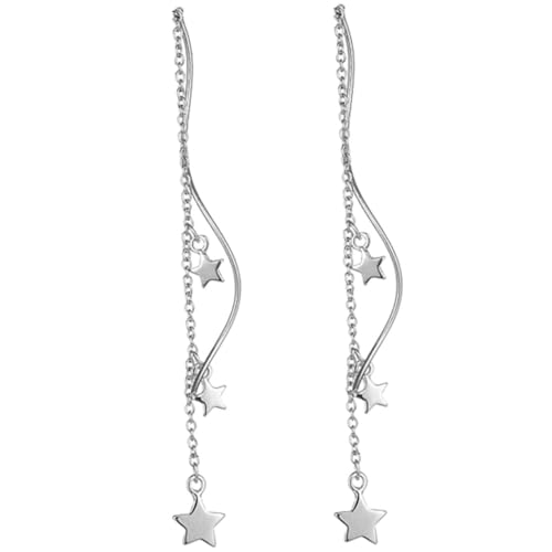 IMIKEYA Silber Stern Threader Ohrstecker Damen Leichte Spiral Dangle Ohrringe Elegant Für Geburtstag Hochzeit Abschlussfeier Valentinstag Weihnachten IMIKEYA Silber Stern Threader Ohrstecker Damen Leichte Spiral Dangle Ohrringe Elegant Für Geburtstag Hochzeit Abschlussfeier Valentinstag Weihnachten von IMIKEYA