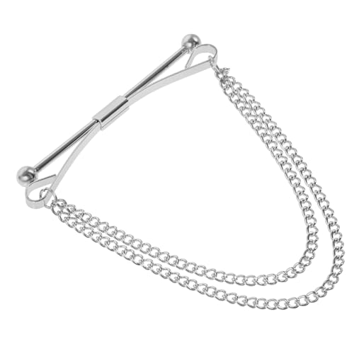 IMIKEYA Silberne Herren Kragennadel mit Kette Langlebige Anstecknadel für Hemdkragen Dekorativer Krawattenstift Stilvoller Kragenhalter für Anzug und Formelle Anlässe Wie Hochzeit und von IMIKEYA