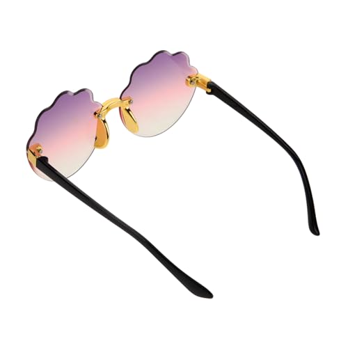 IMIKEYA Sonnenbrille rahmenlos Uv-schutz Modisch Farbverlauf Muschel Design Partybrille für Mädchen Jungen Trendige Kinderbrille Party Requisiten von IMIKEYA