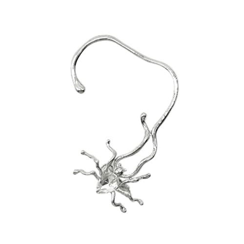 IMIKEYA Spider Clip Ear Cuff Non Piercing Ohrring für Damen Modischer Ohrklemmen Schmuck mit Spinnen Design Komfortabel und Einfach zu Tragen für Alltag und Besondere Anlässe von IMIKEYA