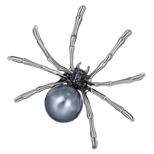 IMIKEYA Spinnen brosche mit Perlen Modische Anstecknadel aus Langlebiger Legierung Kreativer Schmuck für Damen Vielseitig für Kleidung Taschen Hochzeiten Partys und Alltag Geeignet von IMIKEYA