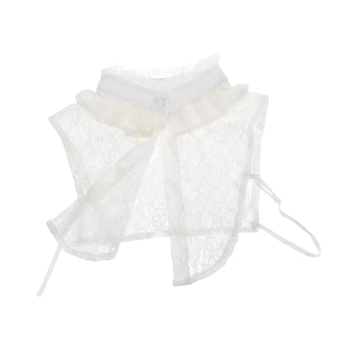 IMIKEYA Spitzen Fake Kragen Halbbluse Damen Elegant Leicht Komfortabel Weiß Spitzenkragen Blusenkragen Modeaccessoire für Pullover Kleider Jacken IMIKEYA Spitzen Fake Kragen Halbbluse Damen Elegant Leicht Komfortabel Weiß Spitzenkragen Blusenkragen Modeaccessoire für Pullover Kleider Jacken von IMIKEYA
