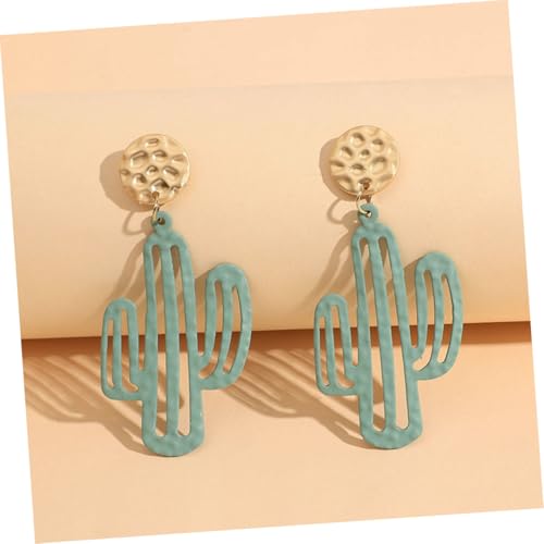 IMIKEYA Statement Ohrstecker Damen Kaktus Ohrschmuck Hautfreundlich Modisch Leicht Für Strandparty Hochzeit Abschlussball Geschenk Für Frauen Mädchen von IMIKEYA