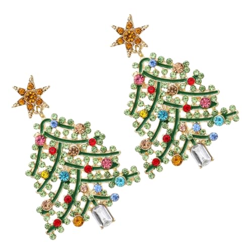 IMIKEYA Steckohrringe Weihnachtsbaum Ohrstecker mit Funkelnden Strasssteinen Kreative Hohle Weihnachts Ohrringe Festliche Statement Ohrringe für Damen Ohrschmuck Weihnachten IMIKEYA Steckohrringe Weihnachtsbaum Ohrstecker mit Funkelnden Strasssteinen Kreative Hohle Weihnachts Ohrringe Festliche Statement Ohrringe für Damen Ohrschmuck Weihnachten von IMIKEYA