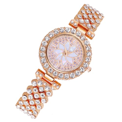 IMIKEYA Damenarmbanduhr Glänzend Mit Strassverzierung Exquisites Uhrendesign Uhr Für Damen Handgelenk Leicht Tragbar Für Alltag Und Party von IMIKEYA