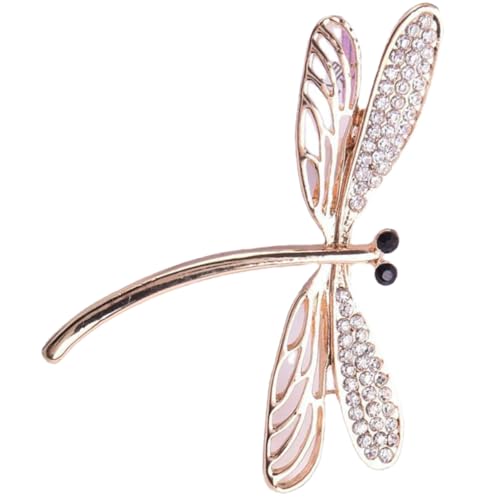 IMIKEYA Strass Libelle Brosche Pin Aus Legierung Schmuck Anstecknadel Für Damen Dekorative Brosche Für Hochzeiten Und Partys Einfache Anbringung Für Kleidung Taschen Und Rucksäcke von IMIKEYA