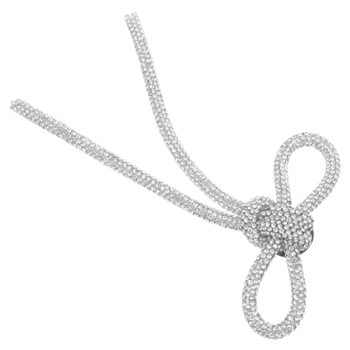 IMIKEYA Strass Schleifenbrosche Damen Anstecknadel Modischer Lapel Pin für Kleider Vielseitige Brosche für Blazer Anzug und Rucksack Funkelndes Accessoire für Festliche Anlässe von IMIKEYA