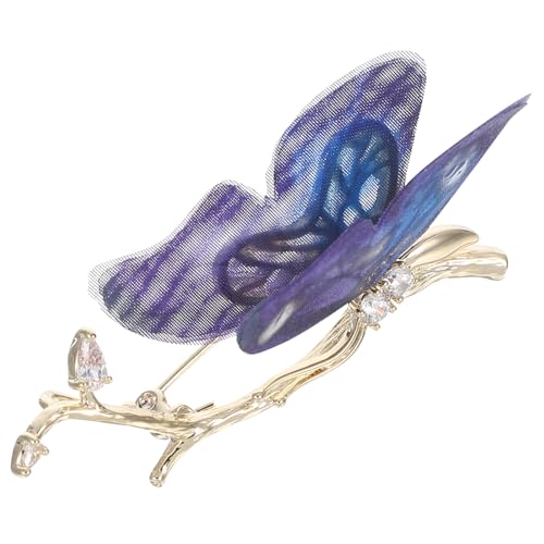 IMIKEYA Strass Schmetterling Brosche: Bunte Bling Anstecknadel - Vintage Hochzeit Braut Kostüm Schmuck - Hijab Schal Clip & Cardigan Accessoire von IMIKEYA