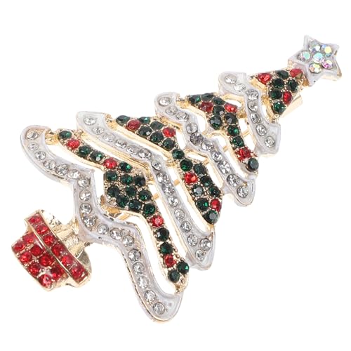 IMIKEYA Strass Weihnachtsbaum Brosche Anstecknadel für Kleidung Taschen Festliche Accessoires für Weihnachten Hochwertige Verarbeitung Verschenken von IMIKEYA