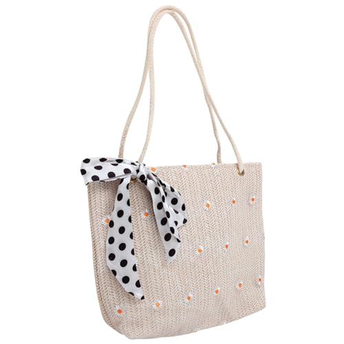 IMIKEYA Strohtasche Damen mit Schleifen Design Gewebte Tote Bag für Sommer Vielseitige Schultertasche für Strand und Freizeit Zufällige Stilvarianten Leicht und Langlebig IMIKEYA Strohtasche Damen mit Schleifen Design Gewebte Tote Bag für Sommer Vielseitige Schultertasche für Strand und Freizeit Zufällige Stilvarianten Leicht und Langlebig von IMIKEYA