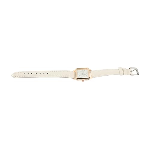 IMIKEYA Stylische Damen Armbanduhr mit Imitationsledernem Armband Freizeit Uhr mit Leuchtendem Ziffernblatt für Outfits von IMIKEYA