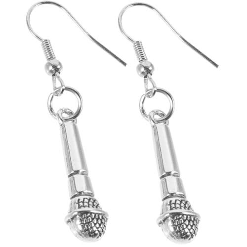 IMIKEYA Stylische Microfon Ohrstecker Damen Hängende Tropfen Ohrringe Leicht Lange Baumelnde Schmuck Geschenk für Musikliebhaber und Alltag IMIKEYA Stylische Microfon Ohrstecker Damen Hängende Tropfen Ohrringe Leicht Lange Baumelnde Schmuck Geschenk für Musikliebhaber und Alltag von IMIKEYA