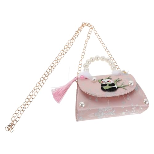 IMIKEYA Süße Panda-umhängetasche: Schultertasche Für Kleine Mädchen Für Draußen Und Unterwegs – Geldbörse Im Chinesischen Stil Mit Schultergurt Und Henkel – Geburtstagsgeschenk Für Kinder von IMIKEYA