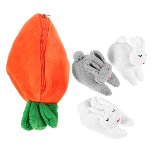 IMIKEYA Süße Schlüsseltasche Für Kinder – Mini-geldbörse Plüschbeutel Mit Ohren Geldbörse Handtasche Als Ostergeschenk Geldhalter von IMIKEYA