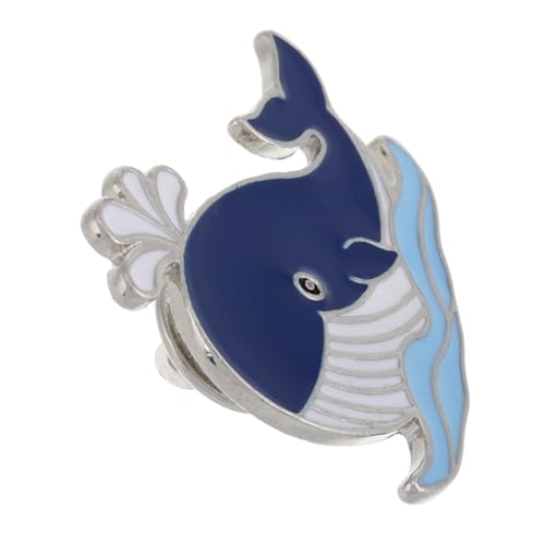 IMIKEYA Süße Wal brosche aus Emaille Detailreiche Ocean Tier Anstecknadel Vielseitiger Schmuck für Frauen Party Weihnachtsbrosche Modisches Accessoire für Kleidung und Rucksack von IMIKEYA