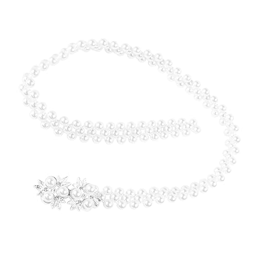 IMIKEYA Taillenkette mit Perlen und Strass Modischer Schmuckgürtel für Damen Leichter Robuster Hüftschmuck Vielseitig Kombinierbar für Festliche Kleider Partys Reisen und Strandlooks von IMIKEYA