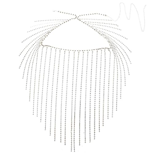 IMIKEYA Tassel Waist Chain mit Strass Eleganter Taillengürtel für Frauen für Partys Nachtclubs und Festivals die Körperform und Verleiht Einen Strahlenden Look von IMIKEYA