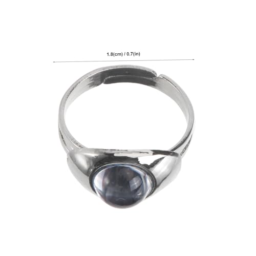 IMIKEYA Thermochromischer Stimmungsring Verstellbar Farbwechsel Schmuck Damen Kreativer Alltag Party Hochzeit von IMIKEYA