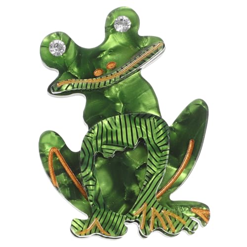 IMIKEYA Tierbrosche Frosch Anstecknadel aus Kreative Cartoon Brosche für Kleidung Strickjacke Tasche Dekorativer Anstecker Fest Haftend Modisches Accessoire IMIKEYA Tierbrosche Frosch Anstecknadel aus Kreative Cartoon Brosche für Kleidung Strickjacke Tasche Dekorativer Anstecker Fest Haftend Modisches Accessoire von IMIKEYA