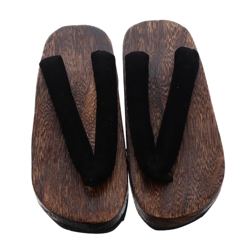 IMIKEYA Traditionelle Japanische Holzsandalen mit Rundem Zehenbereich für Herren Ergonomisch Komfortabel für Cosplay Kimono Outfits Langlebige Holzclogs Schlichtes Design IMIKEYA Traditionelle Japanische Holzsandalen mit Rundem Zehenbereich für Herren Ergonomisch Komfortabel für Cosplay Kimono Outfits Langlebige Holzclogs Schlichtes Design von IMIKEYA