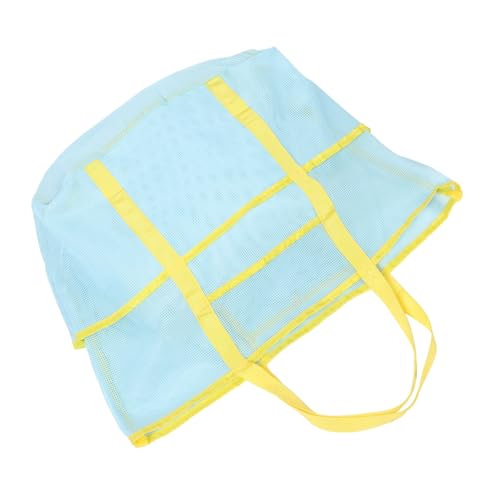 IMIKEYA Tragbare Mesh Strandtasche mit Großem Volumen Faltbare Aufbewahrungstasche für Badetücher und Schwimmbekleidung Handlich und Atmungsaktiv für Strandreisen und Freizeitaktivitäten von IMIKEYA