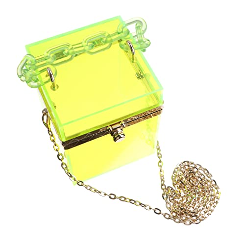 IMIKEYA Transparente Box Tasche für Damen Große Kapazität Vielseitig Einsetzbar als Schultertasche Messenger Bag oder Handtasche Hochwertigem für Mädchen und Frauen von IMIKEYA