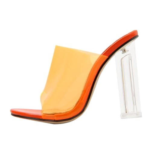 IMIKEYA Transparente Damen High Heels Sandalen mit Klarem Design Modisch und Komfortabel Rutschfeste Sohle für Sommerpartys Arbeit Hochzeit und Alltag Stilvolle Schuhe von IMIKEYA
