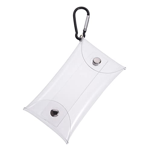 IMIKEYA Transparente Münzgeldbörse Tragbarer Reise Lippenstift Schlüsselanhänger für Ohrhörer Kleingeld für Schule Reisen Einfache Vielseitig Verwendbar von IMIKEYA