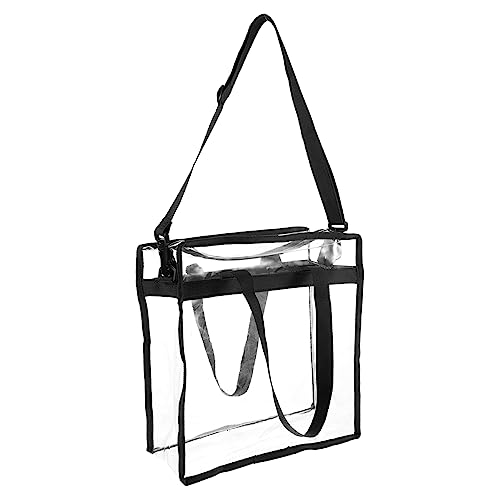 IMIKEYA Transparente PVC Strandtasche Leichte Umhängetasche mit Reißverschluss für Shopping Reisen Gym und Alltag Große Kapazität Vielseitig Einsetzbar Schwarz IMIKEYA Transparente PVC Strandtasche Leichte Umhängetasche mit Reißverschluss für Shopping Reisen Gym und Alltag Große Kapazität Vielseitig Einsetzbar Schwarz von IMIKEYA