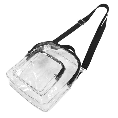 IMIKEYA Transparente Umhängetasche für Damen Wasserdichtes Crossbody Design mit Verstellbarem Schultergurt Vielseitige Tragetasche für Shopping Reisen und Freizeit Stadion Tasche IMIKEYA Transparente Umhängetasche für Damen Wasserdichtes Crossbody Design mit Verstellbarem Schultergurt Vielseitige Tragetasche für Shopping Reisen und Freizeit Stadion Tasche von IMIKEYA