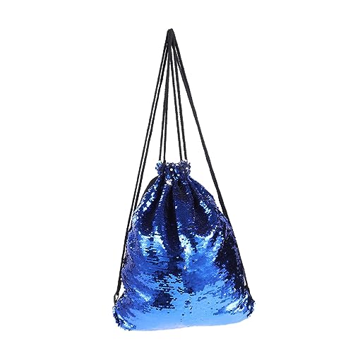 IMIKEYA Umhängebeutel Mit Kordelzug Pailletten-umhängetasche Glitzernde Damentasche Schulterbeutel Mit Reißverschluss Leicht Zu Tragen Verstauen von IMIKEYA