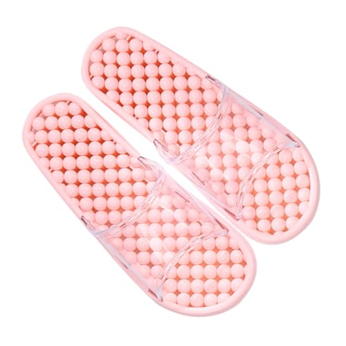 IMIKEYA Unisex Badeschlappen Nordic Rutschfest Massage Hausschuhe Offen Zehen Leichte Duschslipper für Entspannte Fußpflege Badezimmer und Alltag von IMIKEYA