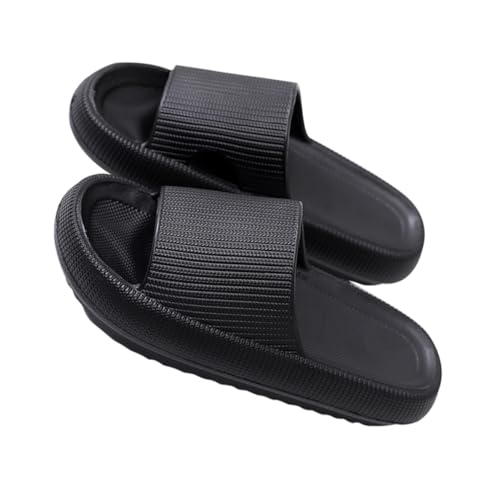 IMIKEYA Unisex Badezimmer Hausschuhe Rutschfest Atmungsaktiv Massage Schaumstoff Slippers Pure Farbe Dicke Sohle Leichte Hausschuhe für Zuhause und Freizeit Schwarz IMIKEYA Unisex Badezimmer Hausschuhe Rutschfest Atmungsaktiv Massage Schaumstoff Slippers Pure Farbe Dicke Sohle Leichte Hausschuhe für Zuhause und Freizeit Schwarz von IMIKEYA