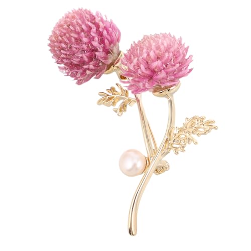 IMIKEYA Unsterbliche Blumenbrosche Schmuck Blumennadel Brosche Schalbrosche Brosche Schalverschluss Schalclip Reversbroschen Bankett Perlenbrosche Kleine Blumenbrosche Rosa von IMIKEYA
