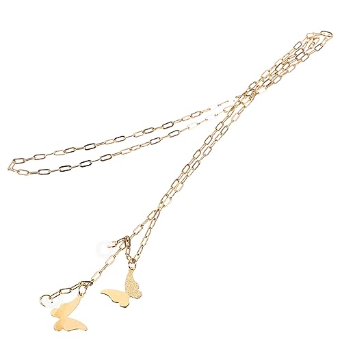 IMIKEYA Verloren Kopfhörerkette mit Schmetterlingsdesign Verstellbare Dekorative Halterkette für Drahtlose Kopfhörer Praktisch und für von IMIKEYA