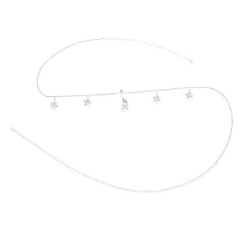 IMIKEYA Bauchkette Mit Perlen Und Kristallen Für Frauen Verstellbare Taillenkette Mit Anhänger Bauchschmuck Für Sommer Und Strand von IMIKEYA